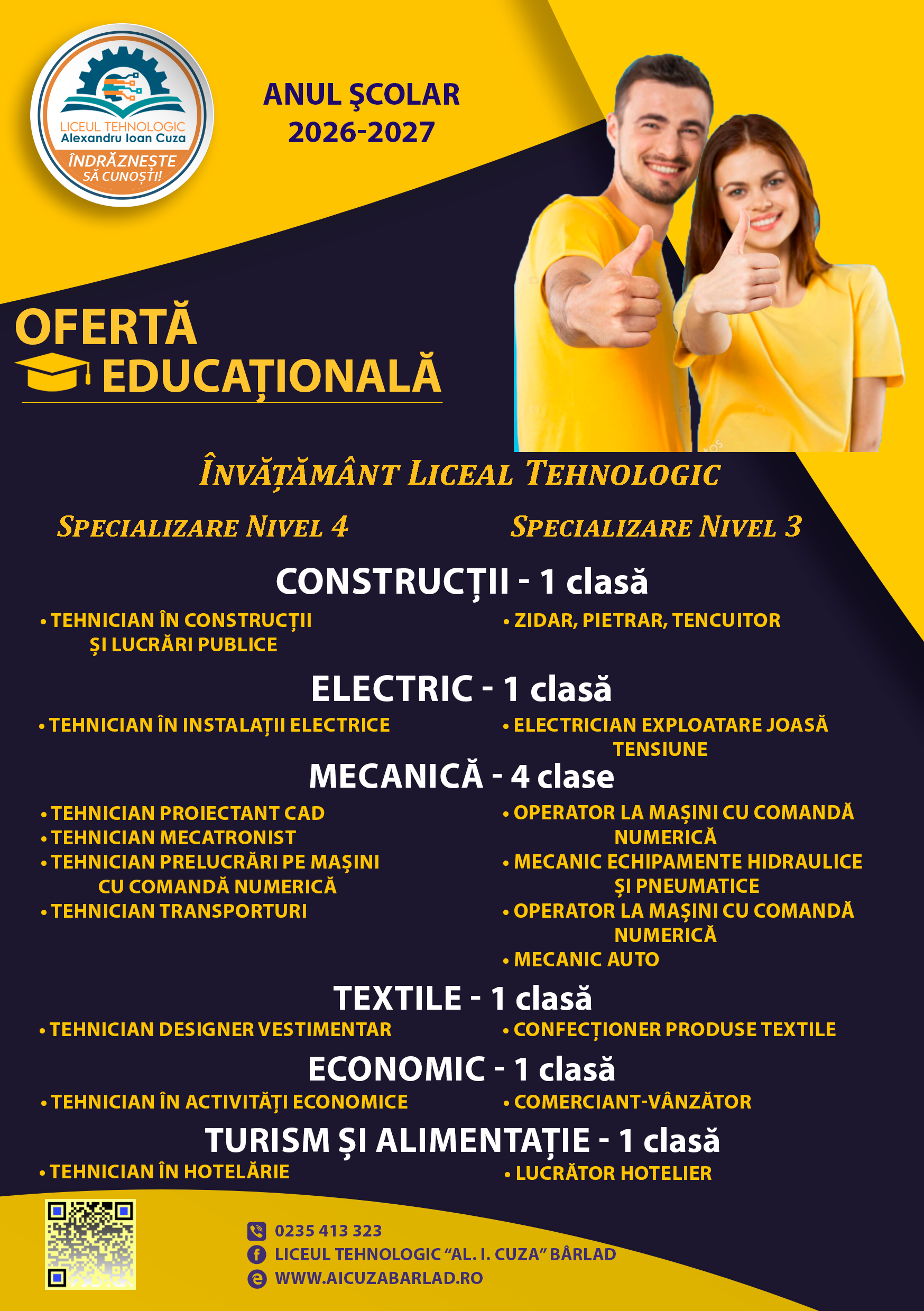 PLIANT A5 LICEU -2026-2027 față V2